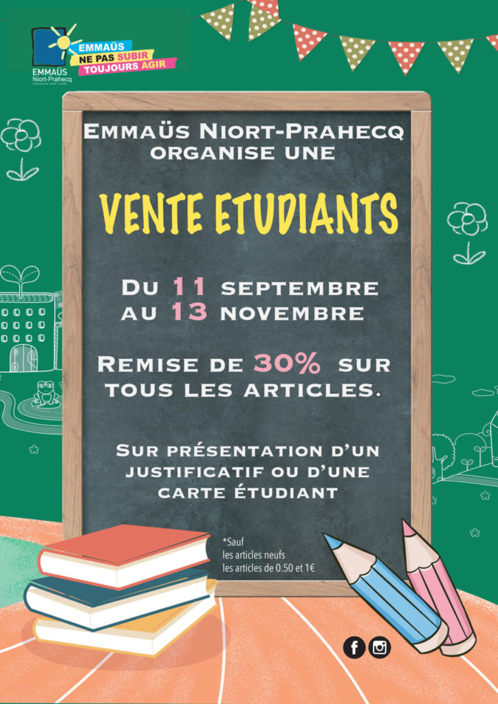 vente-étudiants-emmaus-prahecq-niort-